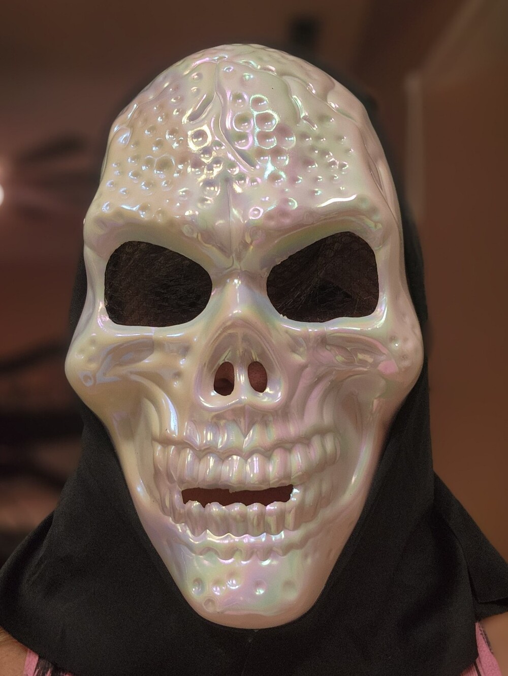 NEW Old East Main Co Ghost Mask White with Black Fabric